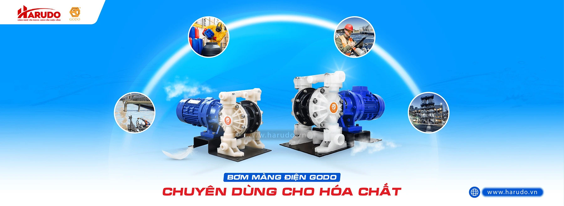 Bơm màng điện Godo