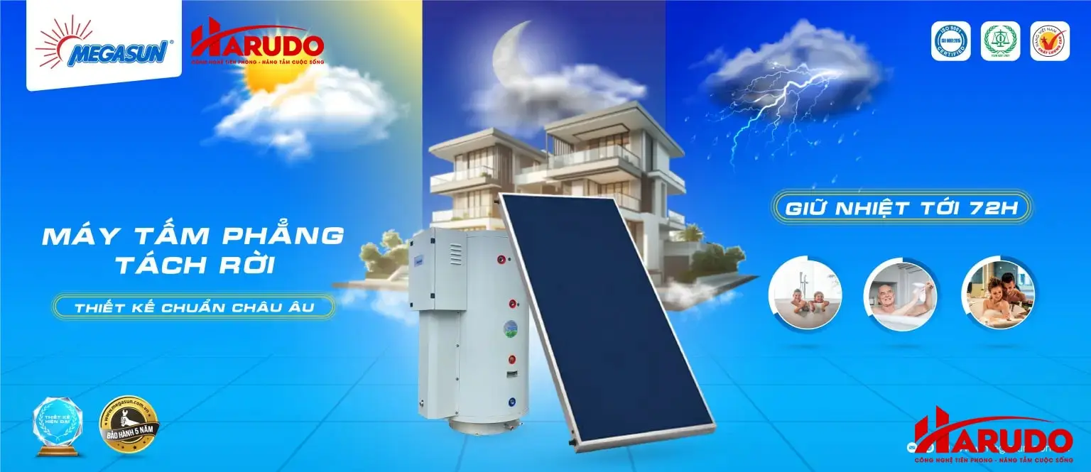 Tấm phẳng năng lượng mặt trời tách rời Megasun