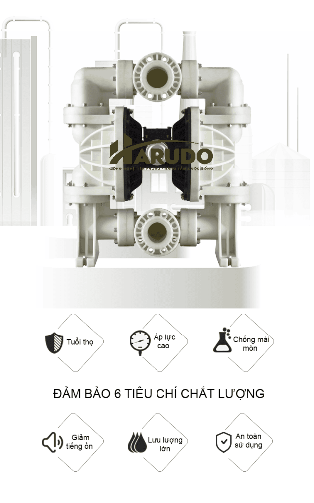 Máy bơm màng khí nén GODO BFQ-80 Teflon