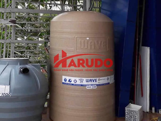 Bồn kháng khuẩn Wavelife WGD 2000 lít và bồn tự hoại WP 1000 lít