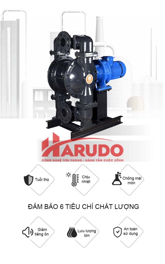 Máy bơm màng điện Godo BFDS 80 Gang