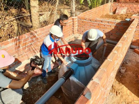 Lắp đặt bồn tự hoại WP