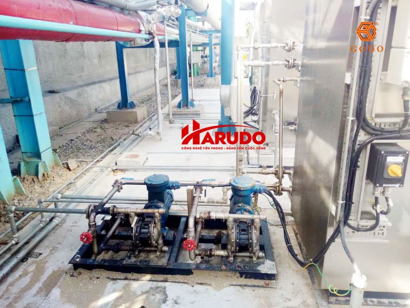 Máy bơm màng điện Inox Godo