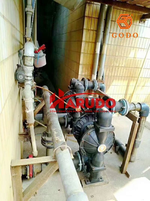 Máy bơm màng khí nén Godo Hợp kim nhôm