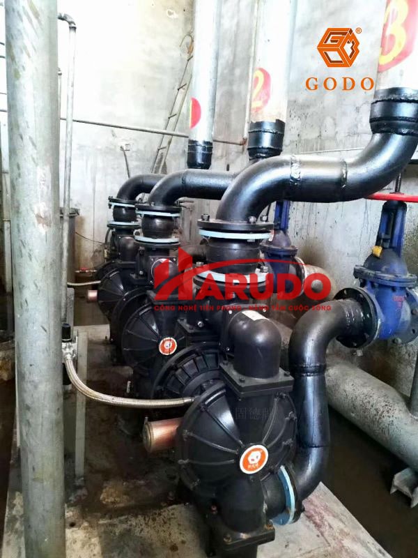 Máy bơm màng khí nén Godo Hợp kim nhôm