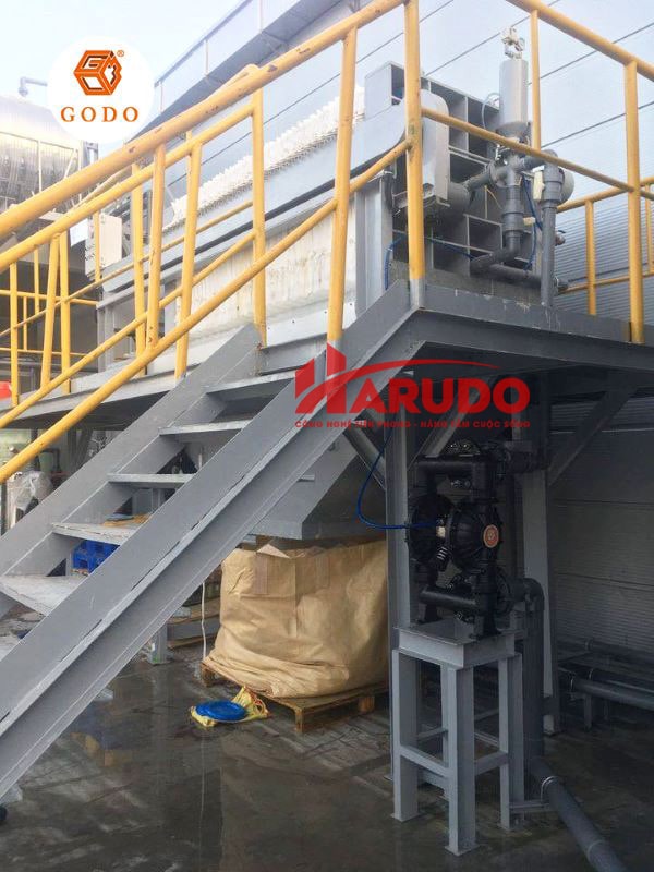 Máy bơm màng khí nén Godo hợp kim nhôm