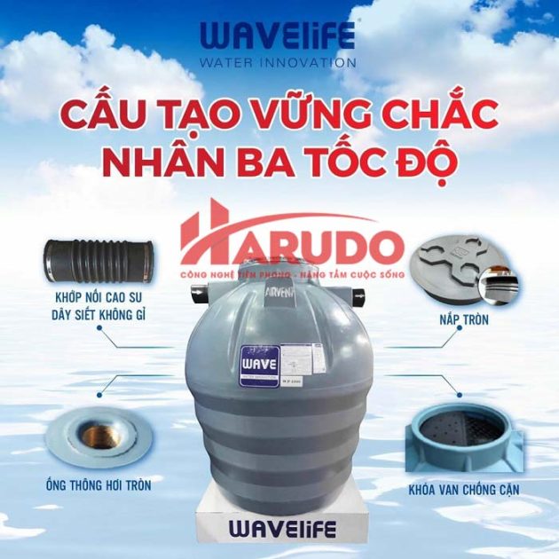 Ưu điểm của bồn tự hoại Wavelife WP