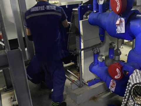 Bộ trao đổi nhiệt dạng tấm tại Huyndai Thành Công
