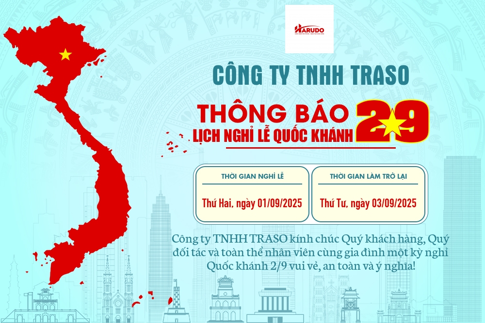 CÔNG TY TNHH TRASO THÔNG BÁO NGHỈ LỄ 2/9