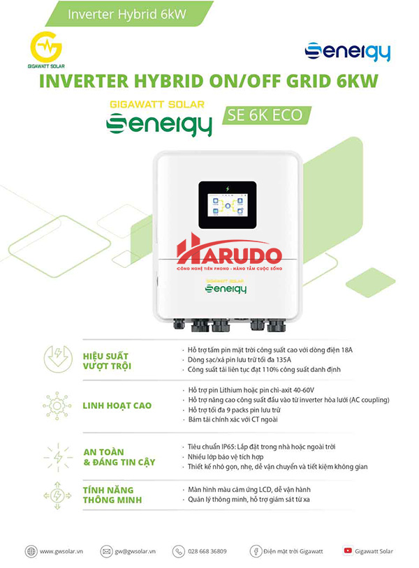 Ưu điểm của biến tần Hybrid Inverter Sigenergy