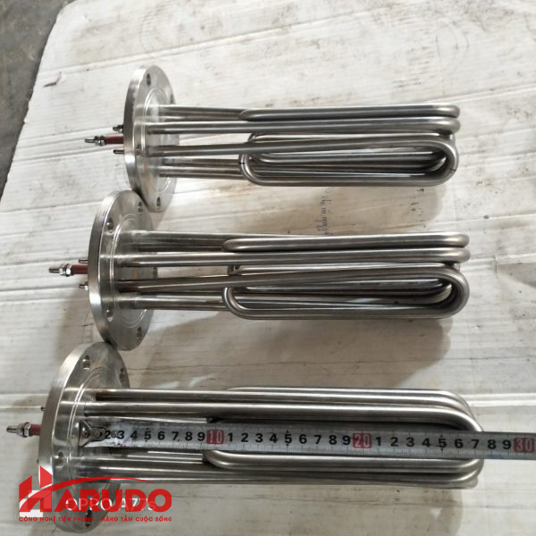 Điện trở gia nhiệt inox MB201 – Ø11 U300 220V/380V – 10kW-01