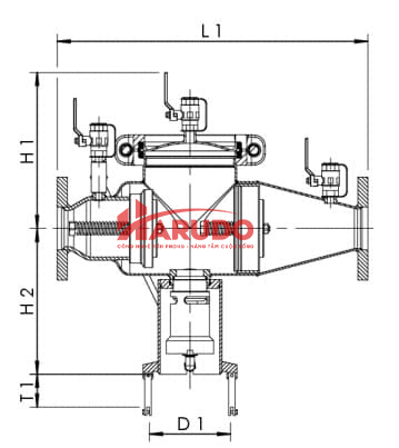 Cấu tạo van chống chảy ngược nối bích Kemper