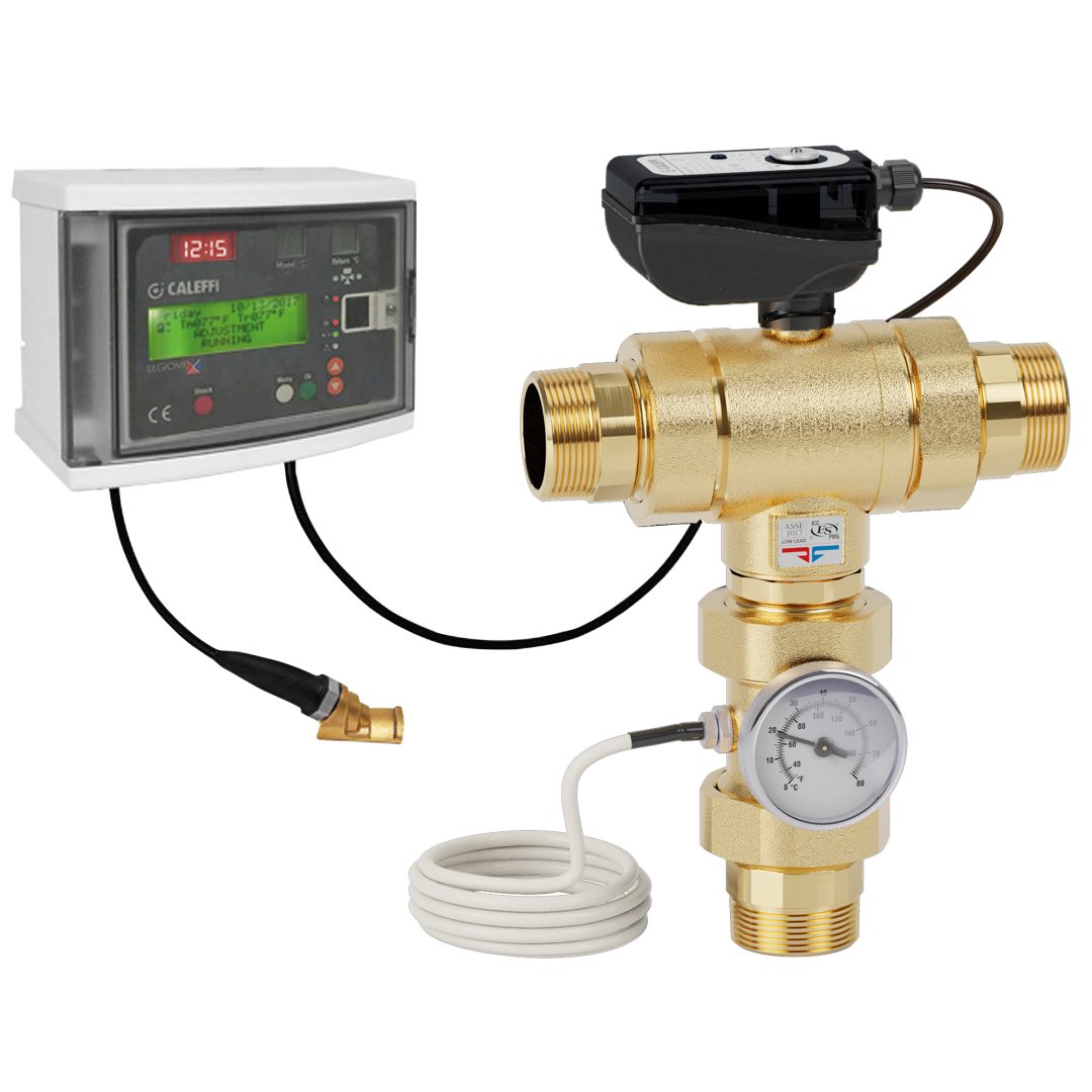 Van trộn nhiệt độ Caleffi điều khiển điện