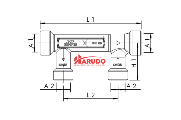 Van tuần hoàn Venturi DN32 PN16-02