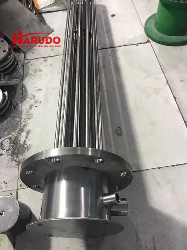 điện trở nhiệt Ø11 x 12U1020 – mặt bích Ø280 – 60KW Inox 304 đúc-02