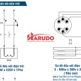 Cấu tạo của điện trở Titanium chống ăn mòn 2KW – ren ngoài 49mm – 220V