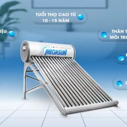 Megasun 1815KAS-SUPER 150 lít với lõi bồn inox 316 cao cấp chịu ăn mòn cao