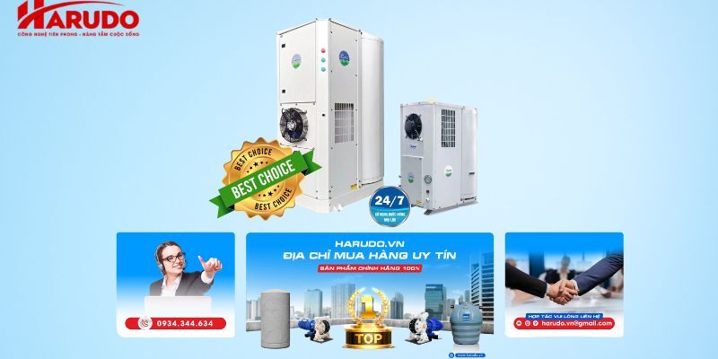 Harudo là điểm phân phối các sản phẩm máy nước nóng heat pump chính hãng