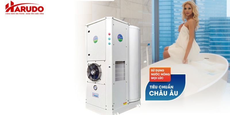 Máy bơm nhiệt heat pump bình tích hợp Megasun MGS-5.0-300 là giải pháp hiệu quả