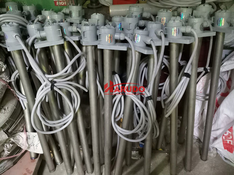 Điện trở titan dùng trong xi mạ Ø35 x 600- 220v- 3kw-01