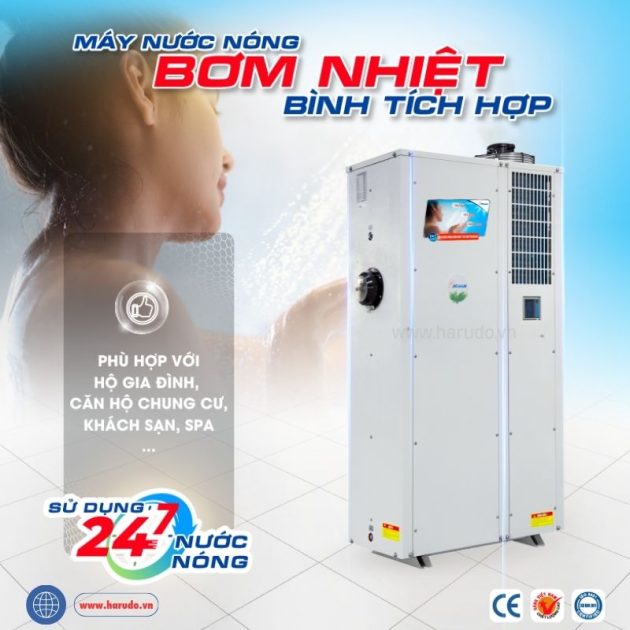 Hiệu suất thực tế của bơm nhiệt nước nóng bình tích hợp Megasun MGS-3.5-80