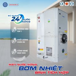 Tổng quan máy bơm nhiệt bình tích hợp Megasun MGS-3.5-200