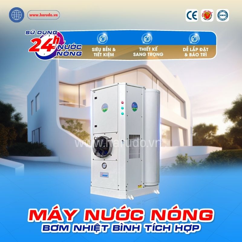 Tổng quan máy nước nóng trung tâm All in one Heat pump Megasun MGS-10-500