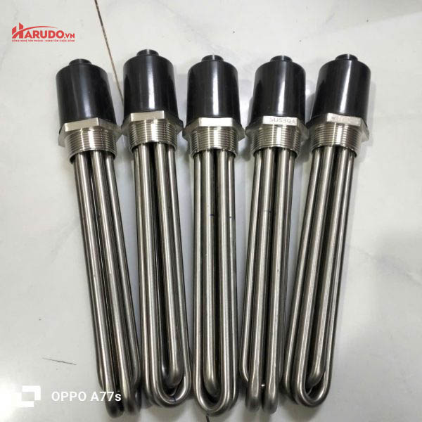 Điện trở đun nước phi 12 dài 300mm 220V chất liệu inox chống gỉ