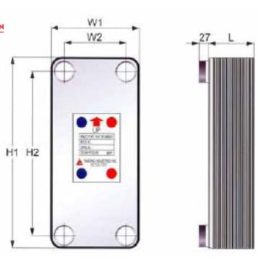 Thông số kỹ thuật Tấm trao đổi nhiệt K105 Taibong