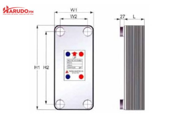 Thông số kỹ thuật Tấm trao đổi nhiệt K105 Taibong