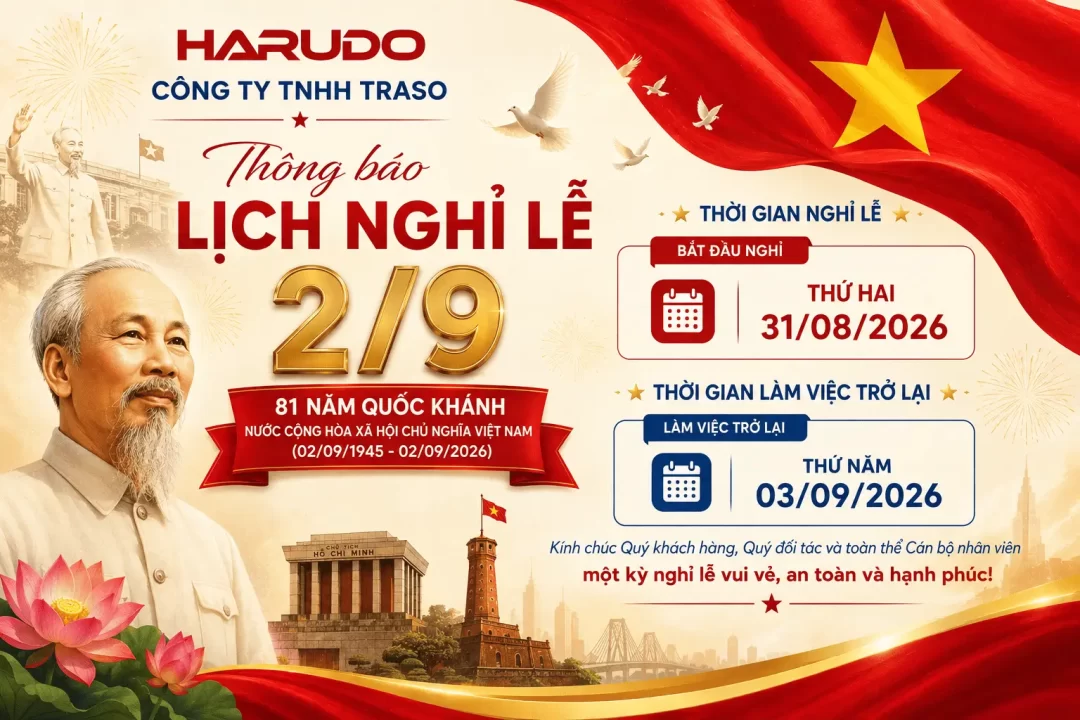 THÔNG BÁO NGHỈ LỄ QUỐC KHÁNH 2/9