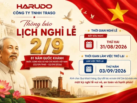 THÔNG BÁO NGHỈ LỄ QUỐC KHÁNH 2/9