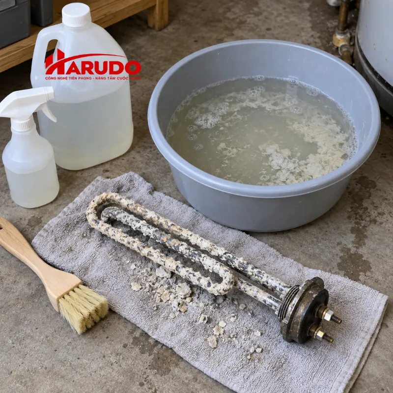 Điện trở đun nước bị đóng cặn
